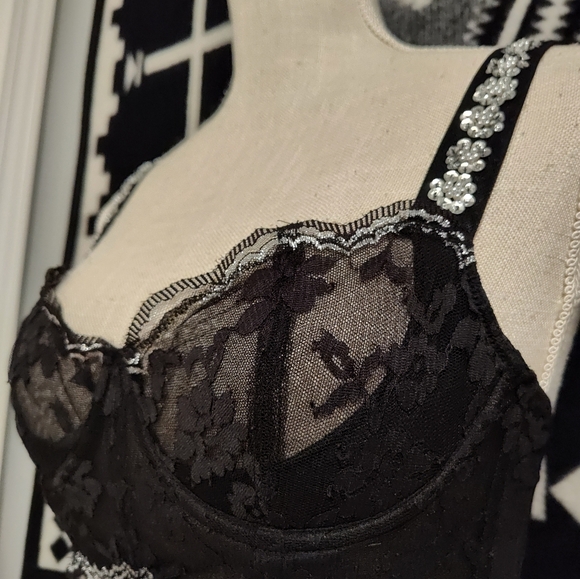 🖤 EUC Victoria's Secret Dream Angels Push Up W/O Padding Unlined Plunge Bra, 34 - Picture 9 of 16